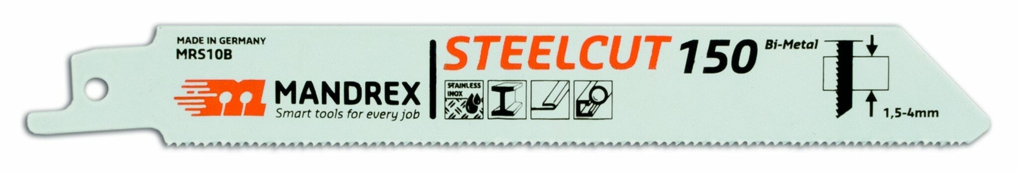 MANDREX STEELCUT Reciprocating Blade - 150 (2st/förp)