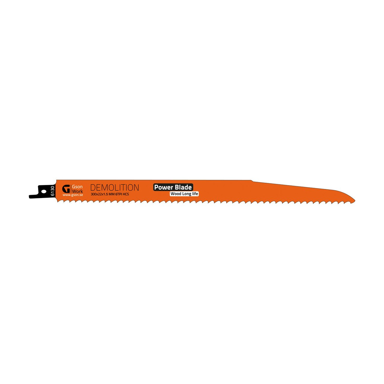 Tigerblade Demolition Wood 300 x 22 x 1,5 mm, 6 TPI 5 pcs