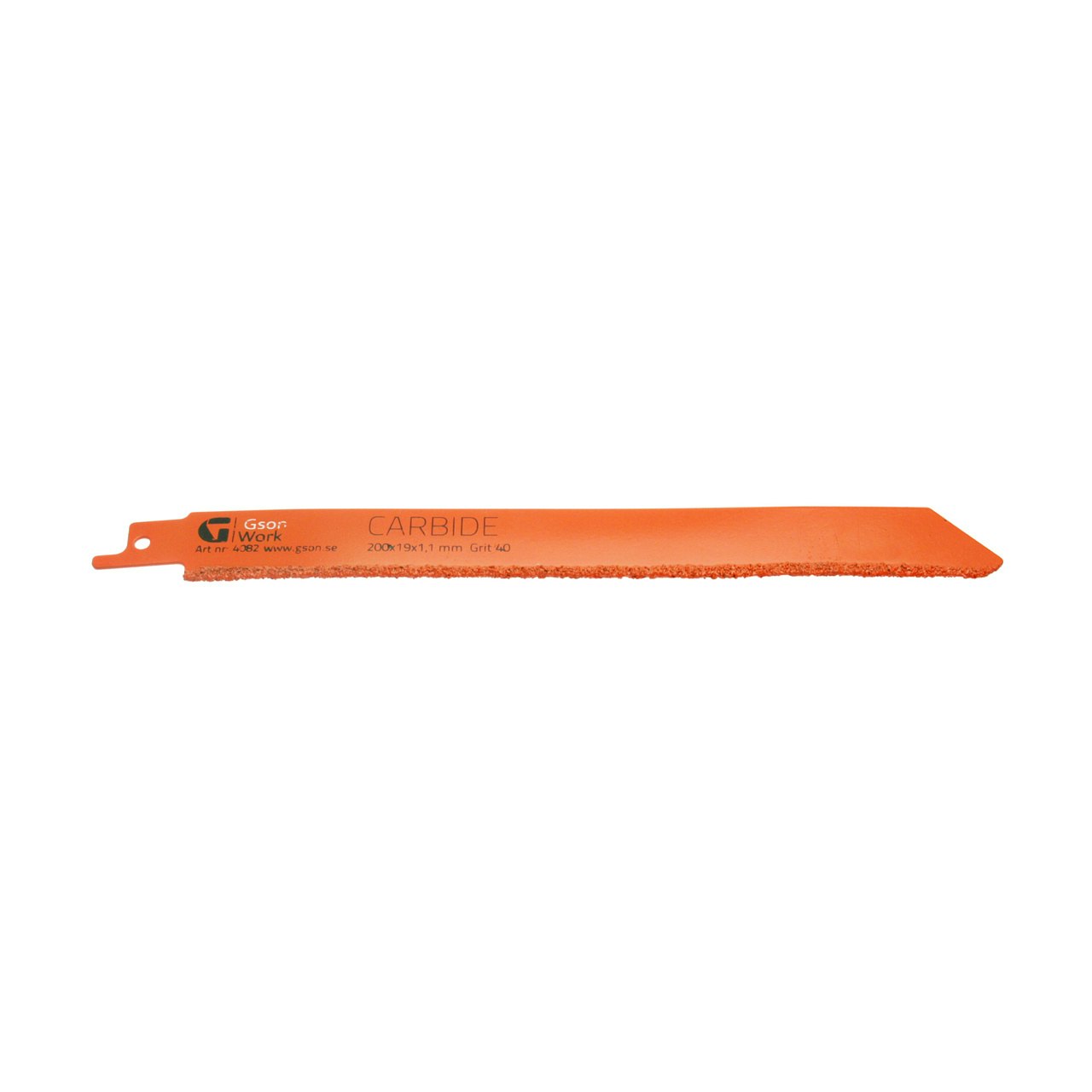 Tigerblade Carbide 200 x 19 x 1,1 mm , Grit 40 2 st