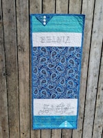 Vinterlig løper med stitchery