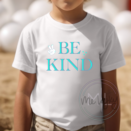 T-shirt - Be kind blue