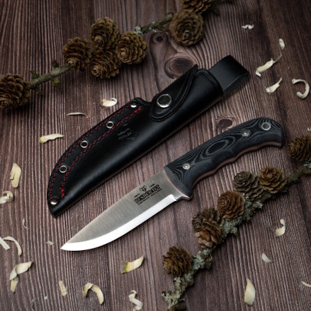Cudeman Bushcraft Jaktkniv med Micarta handtag