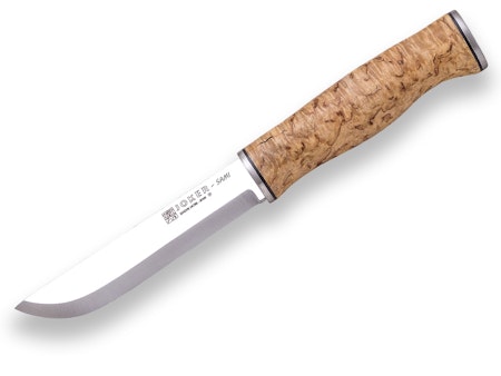 Samisk jaktkniv från Joker Knives med Björkhandtag och svenskt Sandvik stål.