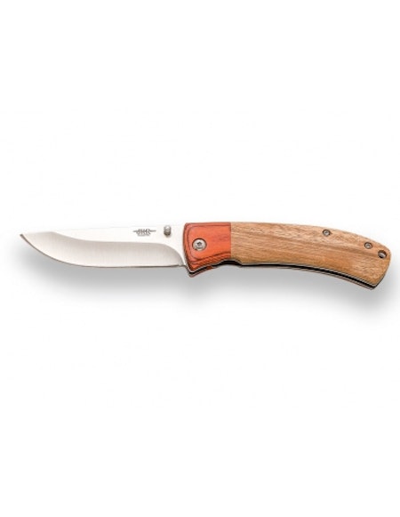 EDC Fällkniv med Zebrano trä och pakkawood