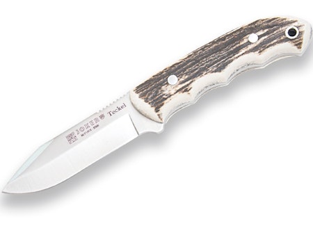 Jaktkniv Joker Stag Antler vit stag handtag.