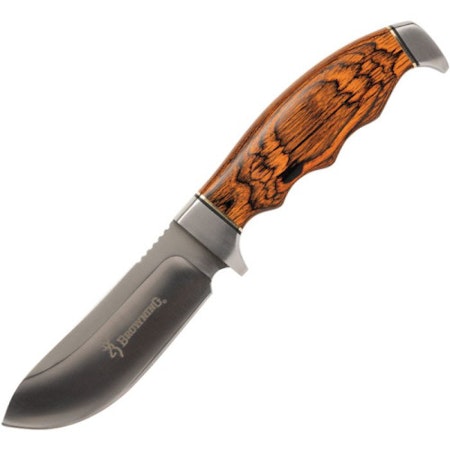 Jaktkniv med rött handtag av ädelträ från Browning