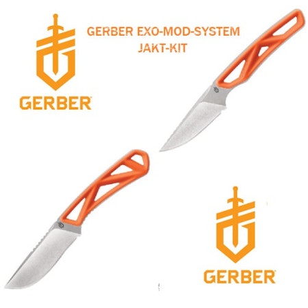 Gerber Exo-Mod System Orange kniv set.