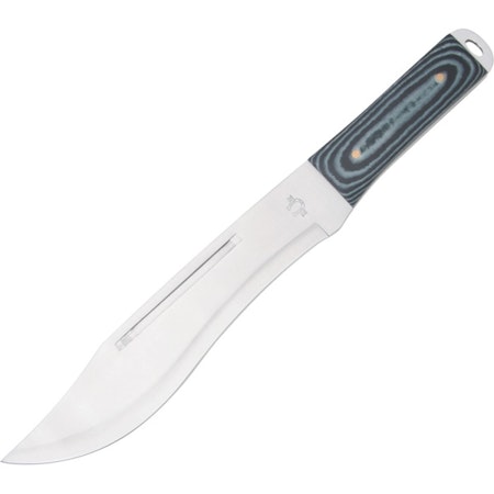 Kastkniv i Bowie modell med Micarta handtag.