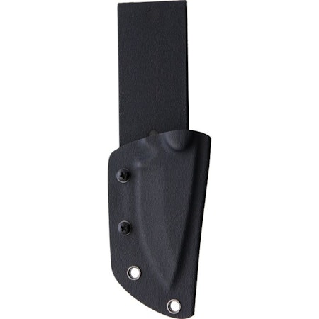 Liten jaktkniv med rött G10 handtag