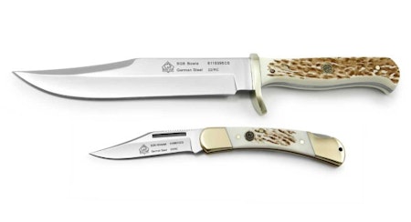 Puma SGB Bowie / Whitetail – robust Bowiekniv med POM Commando Stag-handtag