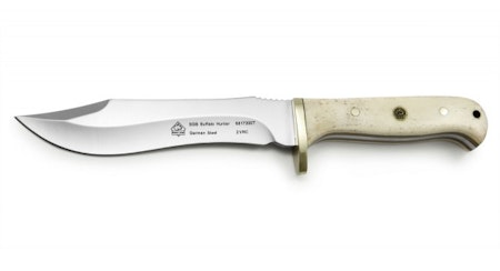 PUMA SGB Buffalo Hunter – exklusiv jaktkniv med elegant Smooth White Bone-handtag