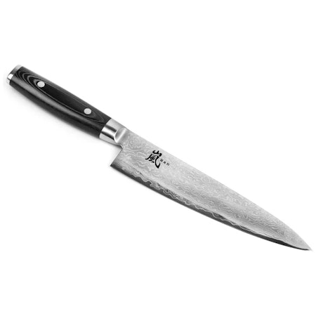 Japansk Kockkniv Yaxell Ran Chef's knife Svart Canvas-Micarta handtag