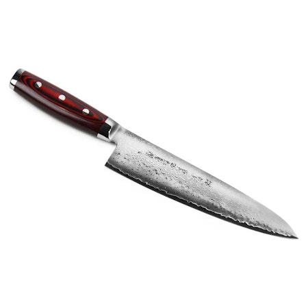 japansk kockkniv Yaxell Super Gou 161 lager damaskusstål