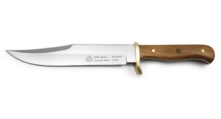 Äkta Bowiekniv med Tyskt Stål Puma SGB Bowie Olive Wood