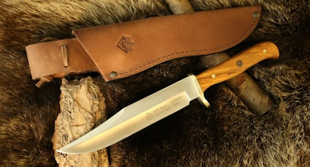 Äkta Bowiekniv med Tyskt Stål Puma SGB Bowie Olive Wood