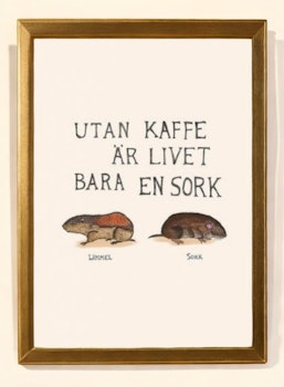 Lemmel Utan kaffe Poster