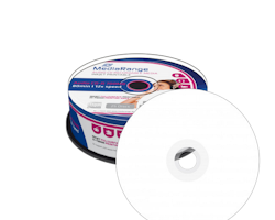 MediaRange AUDIO CD-R 80min hvit printbar 25 stk