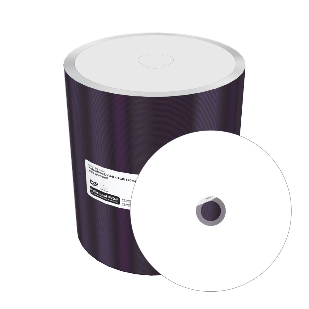 Falcon PRO 16x DVD-R 4,7GB hvit printbar 100 stk