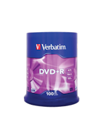 Verbatim 16x DVD+R 4,7GB logo 100 stk