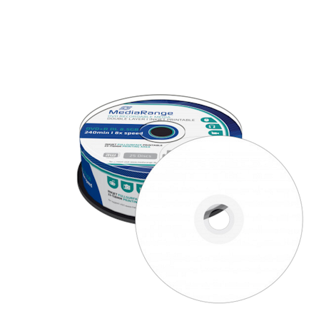 Mediarange DVD+R 8x 8,5GB dobbel lags hvit printbar 25 stk