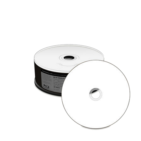MediaRange PRO BD-R 25GB 6x hvit printbar 25 stk