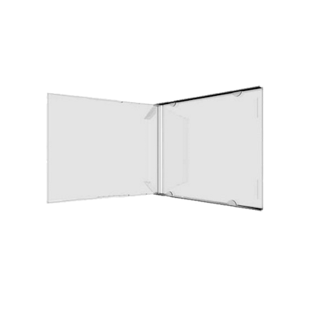 Mediarange Cd cover 10,4mm klar uten innlegg 200 pakke