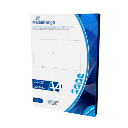 Mediarange Blu-ray innlegg 11-12mm 50 pakke