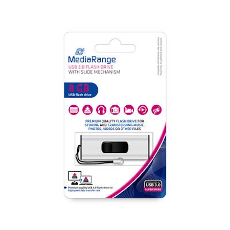 MediaRange USB 3.0 penn 8 GB 1 stk