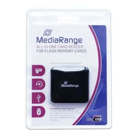 MediaRange USB 2.0 minnekort leser