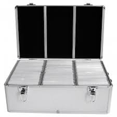 DJ Aluminiumkasse med plass til 500 stk cd/dvd plater