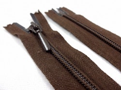 D105 Blixtlås 25 cm Opti 4 mm spiral ej delbar brun