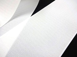 B336 Kardborrband 100 mm vit (hård) (1m)