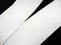 B337 Kardborrband självhäftande 50 mm vit (mjuk) (1m)