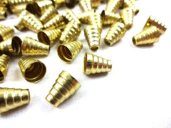 S018 Snoddstopp metall guld (1 st/ fp)