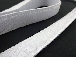 B389 Kardborrband elastiskt vit (mjuk) (18.28 m)