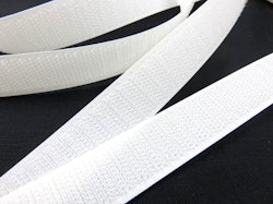 B336 Kardborrband 20 mm vit (hård) (25 m)