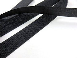 B336 Kardborrband 20 mm svart (hård) (25 m)