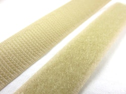 B336 Kardborrband 20 mm beige (komplett) (25 m)