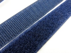 B336 Kardborrband 20 mm mörkblå (komplett) (25 m)