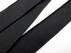 R306 Vävd resår 20 mm svart (25 m)