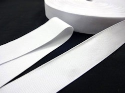R306 Vävd resår 30 mm vit (25 m)
