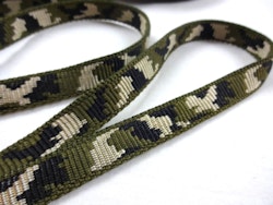 B441 Polypropylenband Kamouflage 15 mm grön (50 m)