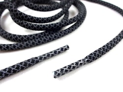 B455 Snodd med reflex och plaständar svart (130 cm) (10 fp)
