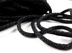 B457 Flätat rep 6 mm svart (10 m)