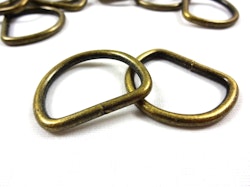 S251 D-ring 30 mm antikguld (10/50 st)