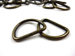 S251 D-ring 26 mm antikguld (10/50 st)