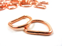 S251 D-ring 20 mm roséguld (10/50 st)