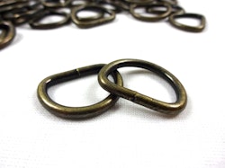 S251 D-ring 20 mm antikguld (10/100 st)