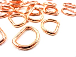 S251 D-ring 16 mm roséguld (10/50 st)