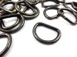 S251 D-ring 16 mm antikguld (10/100 st)